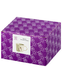 Кружка 250 мл 12*9,5*7,5 см "Котенок в домике" фарфор