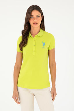 Женская базовая футболка фисташкового цвета Неожиданная скидка в корзине - U.s. polo assn фото 8