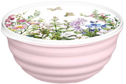 Миска "Latina" 2,1л с крышкой с декором "Цветущий луг" (микс) 223111790/00