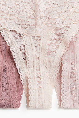 Pack 3 bragas Thong de encaje - H&m фото 7