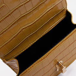 Сумка-мессенджер на застёжке, цвет жёлтый - Simaland фото 3