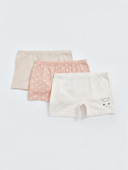 Bask?l? K?z ?ocuk Boxer 3l?