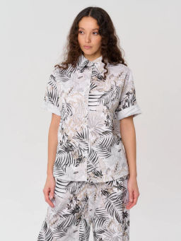 Рубашка женская 12421-33044 beige - Eleganzza фото 2