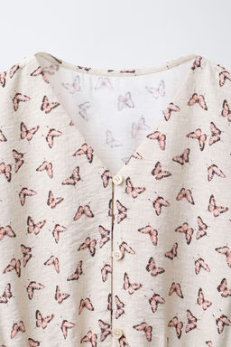 BUTTERFLY PRINT DRESS - Zara фото 3