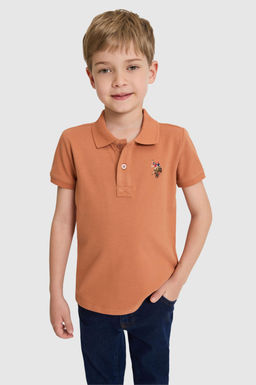 Erkek _ocuk G_l Kurusu Polo Yaka Basic Ti__rt