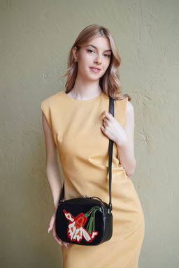 Сумка с аппликацией ЛИКВИДАЦИЯ КОЛЛЕКЦИИ ДС-487-309 черный