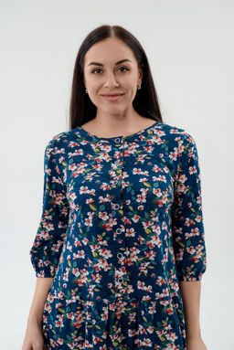 Платье женское из кулирки Софи сакура - Амадэль фото 9