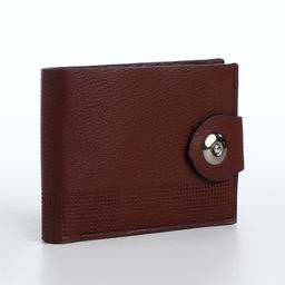 Портмоне мужское на магните, отдел для карт, монет, коричневое