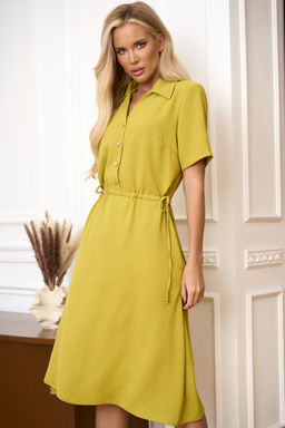Платье Open Style 7040 горчичный