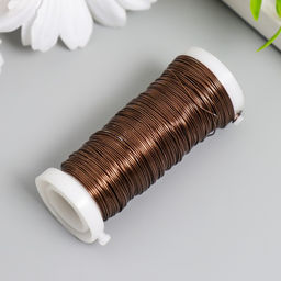 Проволока для творчества «Коричневый», 30 м, толщина 0.3 мм, 5.5×2.2×2.2 см