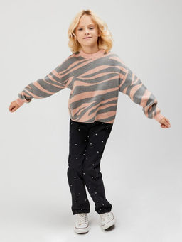 ACOOLA / Брюки джинсовые детские для девочек Ego черный  фото 2