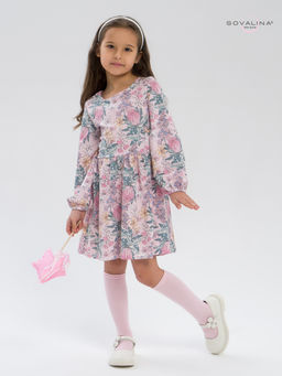 Платье Моана сирень на розовом - Sovalina фото 2