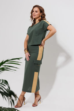 Костюм Galean Style 964 хаки с песочным