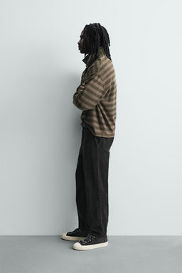 PANTAL?N CARROT FIT PANA / Negro - Zara фото 4