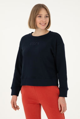 Женский темно-синий свитшот Неожиданная скидка в корзине