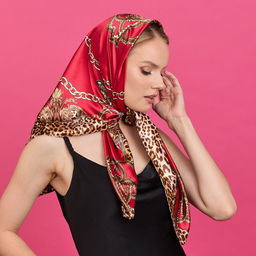 Платок Леопард 90х90 см - Мастерская ПОКРОВ фото 6