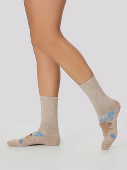 Носки женские в наборе с забавными капибарами и надписями, 3 пары - Mark formelle фото 5