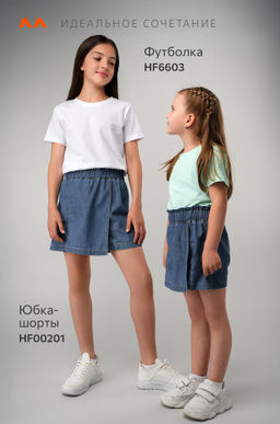 Джинсовая юбка-шорты для девочки Happyfox - Happy fox фото 12