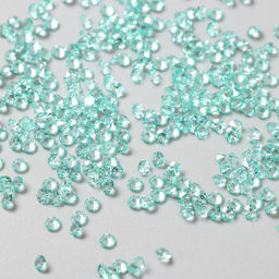 Декор для творчества пластик «Кристаллы морская волна» набор 20 г d=0.12 см