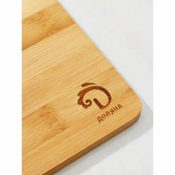 Блюдо для подачи и сервировки Доляна, с крышкой клош, 24.5×19×8 см, бамбук