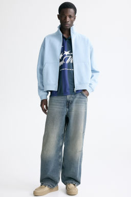 Chaqueta sudadera boxy con cremallera Loose Fit - H&m фото 4