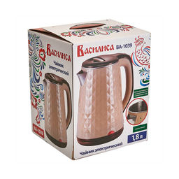 Чайник эл. ВАСИЛИСА пласт. 1,8 л 1500Вт двойная стенка арт. ВА-1039 (21469) - Полимербыт фото 4