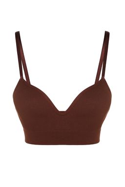 TRENDYOLMILLA Siyah Seamless/Dikissiz Ip Ask?l? Dolgusuz Balensiz Kapl? Bralette Orme Sutyen THMAW22SU0043  фото 54