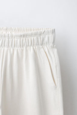 PANTAL?N FELPA HEAVY JERSEY WIDE LEG / Crudo - Zara фото 3