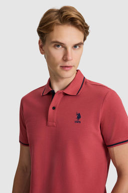 Erkek Vi_ne Slim Fit Polo Yaka Basic Ti__rt