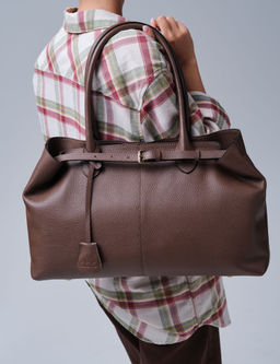 Кожаная сумка Daniela DBR 31375 коричневый какао  фото 4