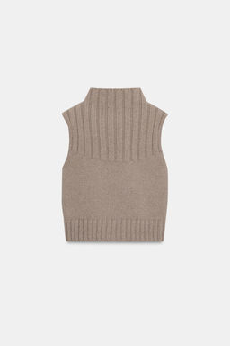 KNITTED HIGH-NECK TOP - Zara фото 6