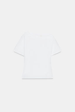 HEAVY COTTON SHORT SLEEVE T-SHIRT - Zara фото 6
