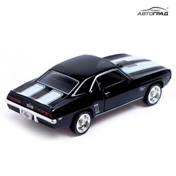 Машина металлическая CHEVROLET CAMARO SS, 1:32, открываются двери, инерция, цвет чёрный