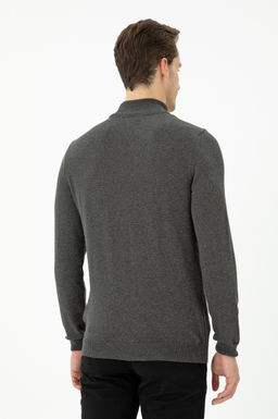 U. S. Polo Assn Мужской базовый свитер антрацитового меланжа - U.s. polo assn фото 19