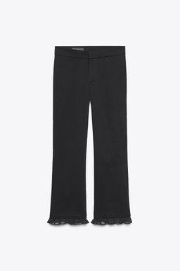 RUFFLED MINI FLARE TROUSERS - Zara фото 4