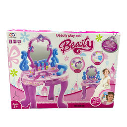 УЦЕНКА. Игр. набор "Трюмо со светом и музыкой" 60*30*41см (008-86, Xiong Cheng) выдвижной ящик, фен на батар. и 12 предм. ПОВРЕЖДЕНА коробка