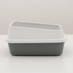 Туалет Сима Люкс с сеткой и боротм 30 х 39 х 19 см, серый - Simaland фото 3