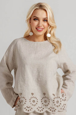 Блузка женская Р360809/01/Бежевый