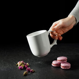 Кружка керамическая Доляна Coffee break, 380 мл, цвет белый  фото 9