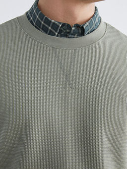 Bisiklet Yaka Erkek Sweatshirt