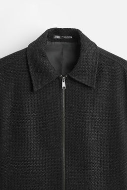 TEXTURED ZIP-UP OVERSHIRT - Zara фото 17