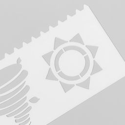 Трафарет с фигурным краем «Погода» набор 8 шт. 18.3×5.5 см