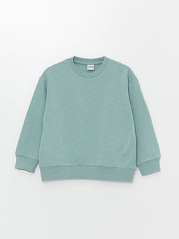 Bisiklet Yaka Basic Uzun Kollu K?z ?ocuk Sweatshirt