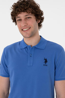 Erkek Slim Fit Polo Yaka _ndigo Basic Ti__rt Sepette S_rpriz _ndirim - U.s. polo assn фото 3