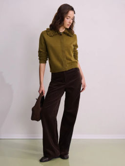 Вязаный кардиган с декоративной пуговицей / Zarina