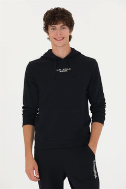 U. S. Polo Assn Мужская черная толстовка с капюшоном - U.s. polo assn фото 8