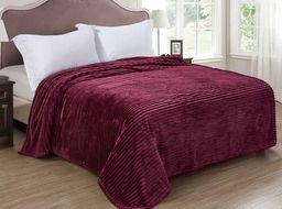 Покрывало-плед Бургунди фланель-жаккард 150*200 см. - Лен поволжья фото 3