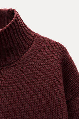 HIGH NECK KNIT SWEATER - Zara фото 4