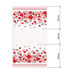 Скатерть «Этель» Cat's love 149×180 см, 100% хлопок, саржа 190 г/м²