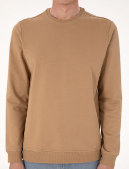 A__k Kahverengi 2 _plik Regular Fit Bisiklet Yaka Basic Sweatshirt - Pierre cardin фото 6